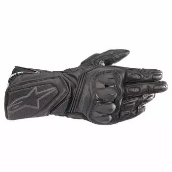 Мотоциклетные перчатки ЧЕРНЫЕ ЧЕРНЫЕ V3 Кожаные перчатки 3558321 [Alpinestars] (Размер L) СП-8