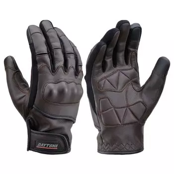 Мотоциклетные перчатки Daytona из натуральной кожи, водонепроницаемые, ветрозащитные, жесткие, совместимые со смартфонами, зимние перчатки Goat Protector, коричневые, размер L коричневый