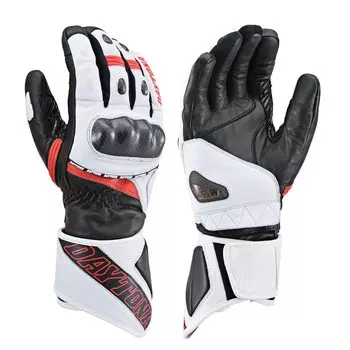 Мотоциклетные перчатки Daytona из натуральной кожи, водонепроницаемые, ветрозащитные, с защитой от карбонового покрытия, совместимые со смартфонами, длинные спортивные перчатки AW, размер M 22525