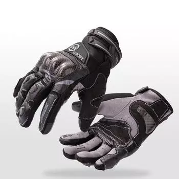 Мотоциклетные перчатки для мужчин и женщин, дышащий сенсорный экран с защитой от углеродного волокна, внедорожные перчатки M красный