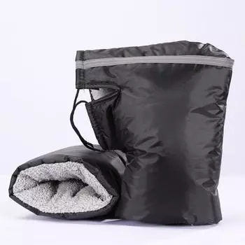 Мотоциклетные перчатки для руля, водонепроницаемые, защитные перчатки для рук, черные, защитные перчатки для руля снегохода average size чёрный