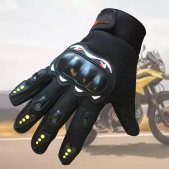 Мотоциклетные перчатки, дышащие закрытые перчатки для гонок на пальцах для занятий спортом на открытом воздухе, для езды на велосипеде, мужские мотоциклетные перчатки One Size