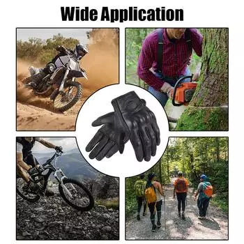 Мотоциклетные перчатки из козьей кожи для езды на велосипеде, мотокросса, спортивная защита, полная защита пальцев, аксессуары для гоночных мотоциклов