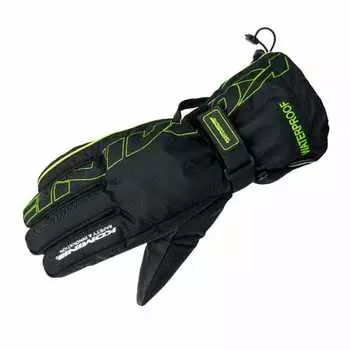Мотоциклетные перчатки Komine Rain Over черные/зеленые 2XL GK-132 722 водонепроницаемые
