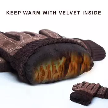 Мотоциклетные перчатки мужские зимние для езды с сенсорным экраном ветрозащитные теплые утолщенные хлопковые перчатки с подкладкой перчатки для езды на мотоцикле на открытом воздухе L