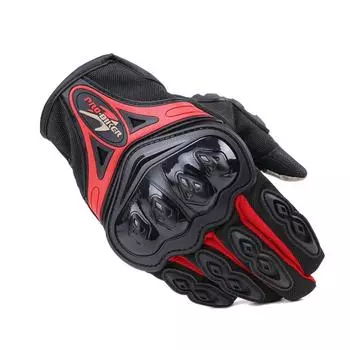 Мотоциклетные перчатки с полным пальцем, прочные для шоссейных гонок, велосипедные перчатки M красный