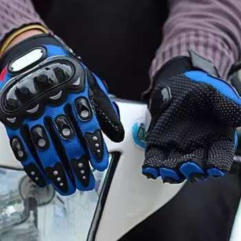 Мотоциклетные перчатки с сенсорным экраном и полным пальцем, гоночные перчатки, защита для спорта на открытом воздухе, езда по пересеченной местности, велосипедные велосипедные перчатки, нескользящие XXL чёрный
