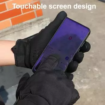 Мотоциклетные перчатки с сенсорным экраном, мотокроссовые зимние термонескользящие байкерские ветрозащитные перчатки для езды на мотоцикле, защитное снаряжение для мужчин и женщин S