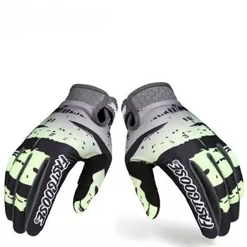 Мотоциклетные перчатки, велосипедные перчатки для мужчин и женщин, дышащие легкие перчатки для бездорожья для ATV, BMX, MTB Racing M синий