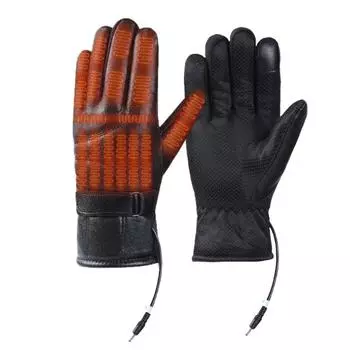 Мотоциклетные перчатки водонепроницаемые с подогревом Guantes Moto сенсорный экран USB перезаряжаемые мотоциклетные гоночные перчатки для верховой езды зимние CHINA