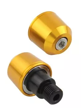 Мотоциклетные принадлежности POSH FAITH, наконечник руля, средний вес, наконечник руля, оригинальная ручка Yamaha, тип M16, золотая заглушка руля MT-09 MT-07 и т. д.. 032779-04-10 золотой