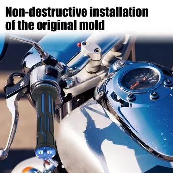 Мотоциклетные ручки Чехлы на руль Противоскользящие Запирающиеся Нескользящие Эргономичные Защитные Прочные Ударопрочные Аксессуары для мотоциклов золотистый