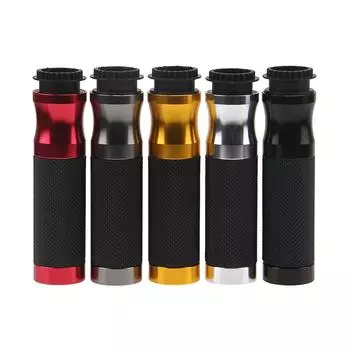 Мотоциклетные ручки, универсальные нескользящие ручки, ручки для руля, алюминиевые резиновые ручки, 22 мм, 7/8 красный