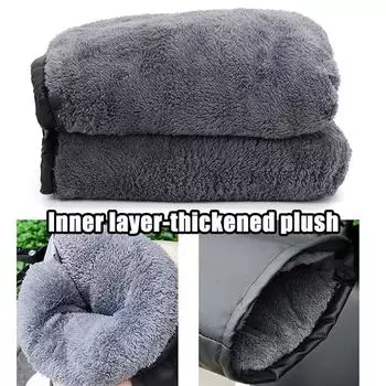 Мотоциклетные рули Муфты Зимнее снаряжение Варежки Теплые перчатки Водонепроницаемые наручники Чехол на ручку велосипеда Чехлы для рук Грелки