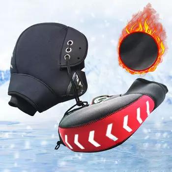 Мотоциклетные рули Накладки на ручки Защитные перчатки Водонепроницаемые перчатки Мотоцикл Red Black