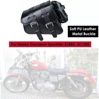 Мотоциклетные седельные сумки, боковая сумка для инструментов, сумка для багажа, сумка для седла из искусственной кожи, водонепроницаемая для Harley Sportster XL 883 1200 48 72