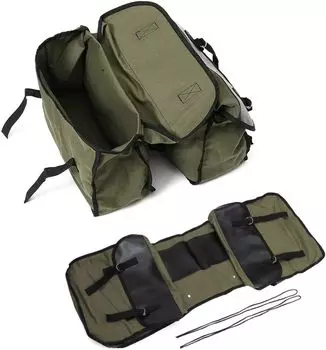 Мотоциклетные седельные сумки большой емкости для мотоциклетных инструментов, сумка для багажа, быстросъемные сумки, сумка для инструментов для скутера чёрный