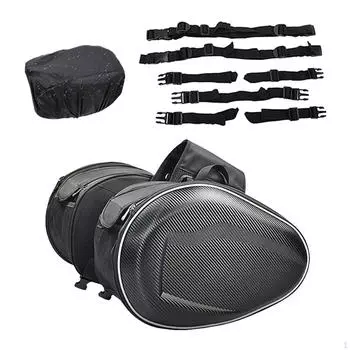 Мотоциклетные седельные сумки, кофры, боковые кофры, сумки с двойным ремнем и шипами, сумка для багажа