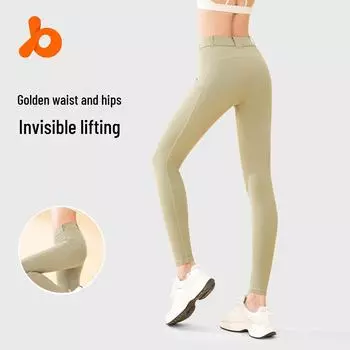 Мотоциклетные штаны для йоги Juyitang с высокой талией, боковыми карманами и противоскользящей конструкцией S