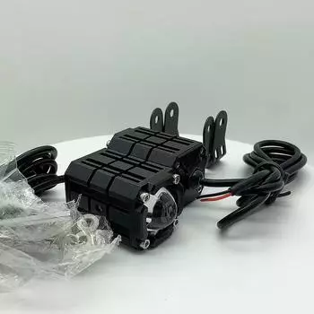 Мотоциклетные светодиодные фары, фары дальнего света, вспомогательные противотуманные фары, светодиодные фонари для мотоциклов, супер яркие противотуманные фары, линзы 12 В