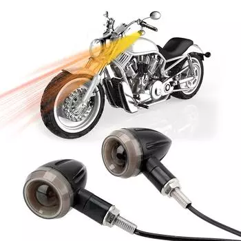 Мотоциклетные указатели поворота, светодиодные стоп-сигналы, сигнальные огни, универсальные проточные водные мигающие огни, сигнальная лампа чёрный