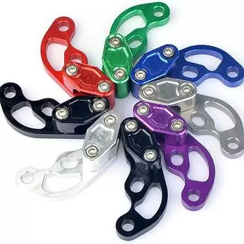 Мотоциклетные велосипеды Модифицированный масляный трубопровод Защитный зажим тормозной магистрали Зажим для троса масляной магистрали Мотоциклетные масляные трубы Зажимы для тормозной магистрали Подходит чёрный