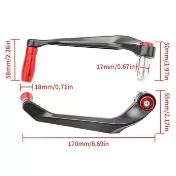 Мотоциклетные защитные щитки для рук Мотоциклетные модифицированные детали для руля 7/8 дюйма Универсальный мотоциклетный тормозной щиток сцепления синий