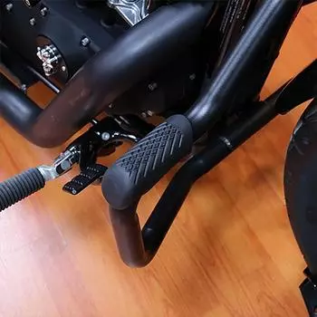 Мотоциклетные защитные щитки Противоскользящие защитные щитки двигателя Защитные дуги для бампера Защитные дуги для бампера Твердый резиновый бампер для мотоцикла чёрный