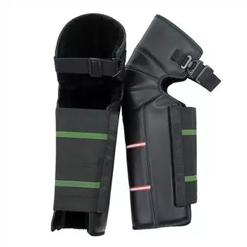 Мотоциклетные зимние теплые наколенники из искусственной кожи, ветрозащитные гетры с регулируемым ремешком, теплые леггинсы, чехлы унисекс для мотоцикла, велосипеда, зима чёрный