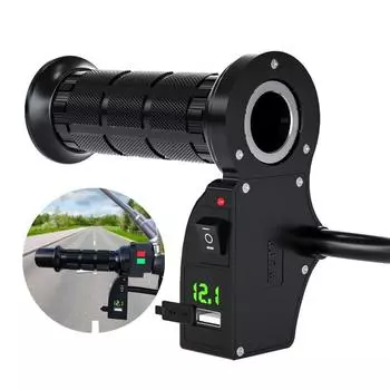 Мотоциклетный электрический ручной зимний 12 В модифицированный с переключателем цифровой дисплей рукав руки можно регулировать высокую и низкую температуру