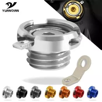 Мотоциклетный алюминиевый M20 * 2,5 крышка масляного фильтра двигателя для Yamaha T-MAX 500 530 2008-2017 2016 2015 2014 2013 2012 TMAX 500 чёрный