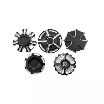 Мотоциклетный алюминиевый топливный бак с ЧПУ, вентилируемый, декоративный масляный колпачок для Harley Touring Road King Softail Dyna Sportster XL 1200 883