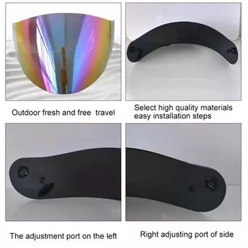 Мотоциклетный анти-УФ-защитный ветрозащитный шлем, замена козырька для мото-шлема KYT разноцветный