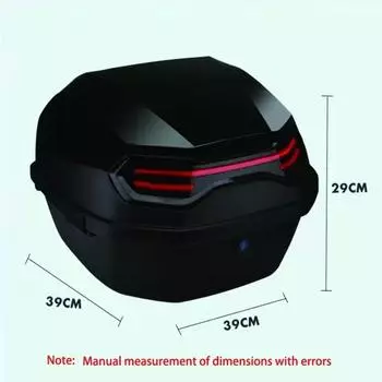 Мотоциклетный багажник, универсальный крепеж, верхний кофр для мотоцикла, багажник, запираемый верхний багажник, багажник для мотоцикла чёрный