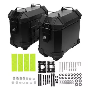 Мотоциклетный боковой кофр универсальный алюминиевый сплав 18 л левый правый жесткий кофр с опорой