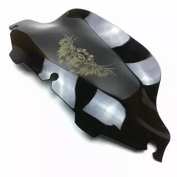 Мотоциклетный черный 8-дюймовый обтекатель ветрового стекла для Harley Electra Street Glide FLHX Touring 1996-2013 6 чёрный