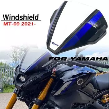 Мотоциклетный черный спортивный козырек на лобовое стекло, подходит для YAMAHA MT-09 2022 MT09 21-22 чёрный
