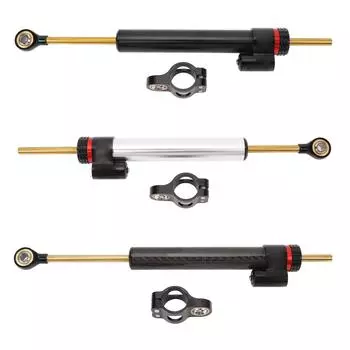 Мотоциклетный демпфер рулевого управления Стабилизатор Повышенная безопасность Улучшенная устойчивость Чувствительное управление Алюминий Silver