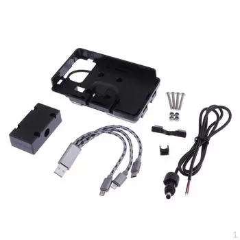 Мотоциклетный держатель для телефона, кронштейн-подставка с зарядным устройством USB для