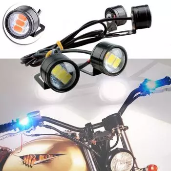 Мотоциклетный фара Eagle Eye LED Задний ходовой фонарь Противотуманная фара Лампа фары Дневные ходовые огни Светодиодная лампа