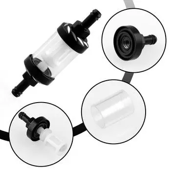 Мотоциклетный газовый топливный фильтр из алюминиевого сплава с ЧПУ для квадроциклов, внедорожный топливный фильтр для бензина и масла, сменный сепаратор, аксессуары для мототехники