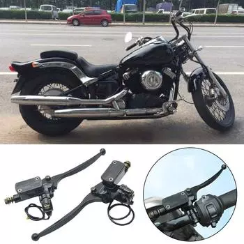 Мотоциклетный гидравлический тормоз и рычаг сцепления насос передний главный цилиндр для Dirt Pit Bike ATV Quad Moped Go Kart Parts N6C0