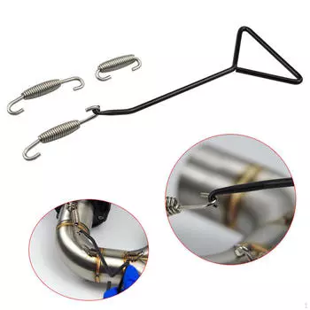 Мотоциклетный глушитель выхлопной трубы, пружинный установщик, 1 комплект аксессуаров, универсальные