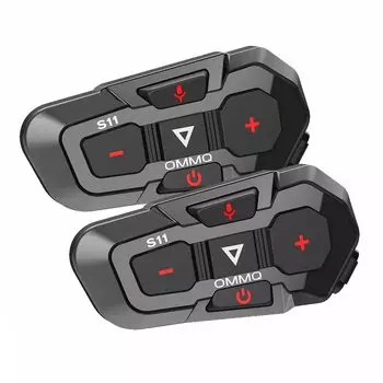 Мотоциклетный интерком Bluetooth-интерком-подключение Одновременные звонки Интерком-устройство для мотоциклетной связи 50 часов непрерывной работы Максимальное время разговора