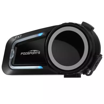 Мотоциклетный интерком FODSPORTS FX7 Mesh Intercom с двумя чипами. Звоните, слушая музыку, и одновременно звоните. Улучшенное качество звука.