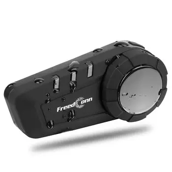 Мотоциклетный интерком FreedConn KY PRO интерком Bluetooth одновременный вызов шлем для 6 человек обмен музыкой сильная совместимость звук интеркома чёрный