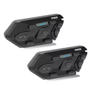 Мотоциклетный интерком WAYXIN R6S Наушники для шлема Чип Qualcomm Bluetooth До 6 человек могут разговаривать одновременно 2 человека Расстояние связи Может чёрный