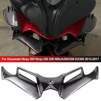 Мотоциклетный комплект аэродинамических крыльев Winglet Spoiler Motor Accessories ForKawasaki Ninja 300 Ninja 250 NINJA300/250 EX300 2013-2017