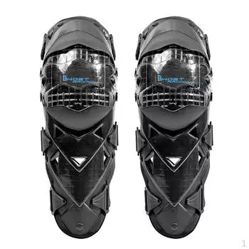 Мотоциклетный локоть колена, трехсекционные накладки на голени для езды на велосипеде, черные