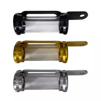 Мотоциклетный металлический держатель для трубки для налогового диска, подставка для регистрационной этикетки, цилиндр для скутера, трубка для размещения бумаги, водонепроницаемая, универсальная чёрный